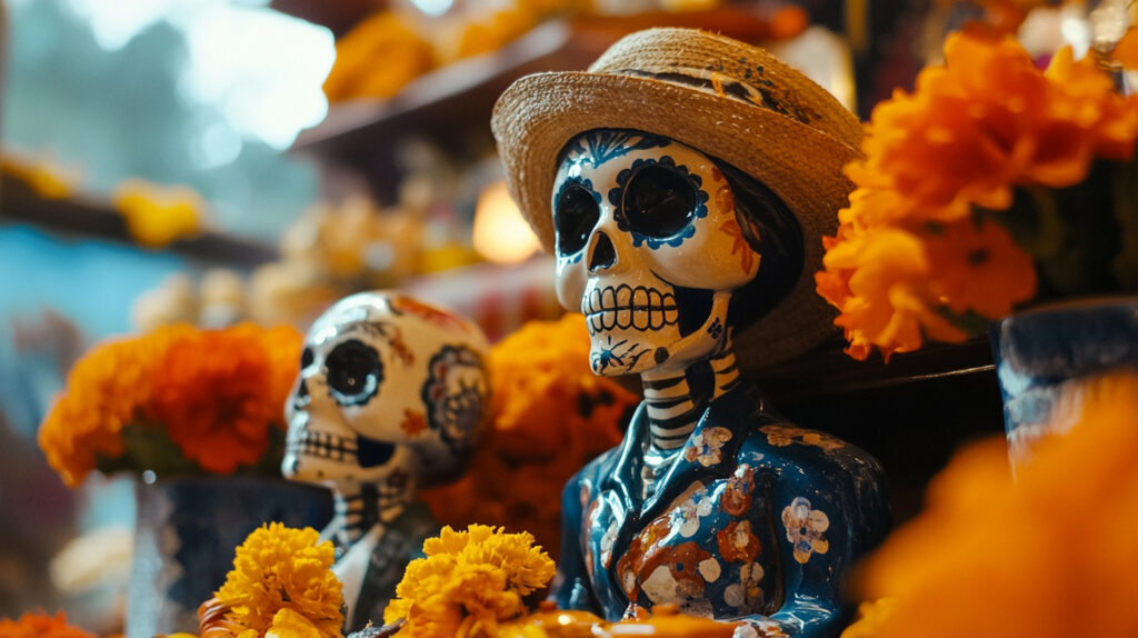 Day of the dead in Mexico 2024 skeletons