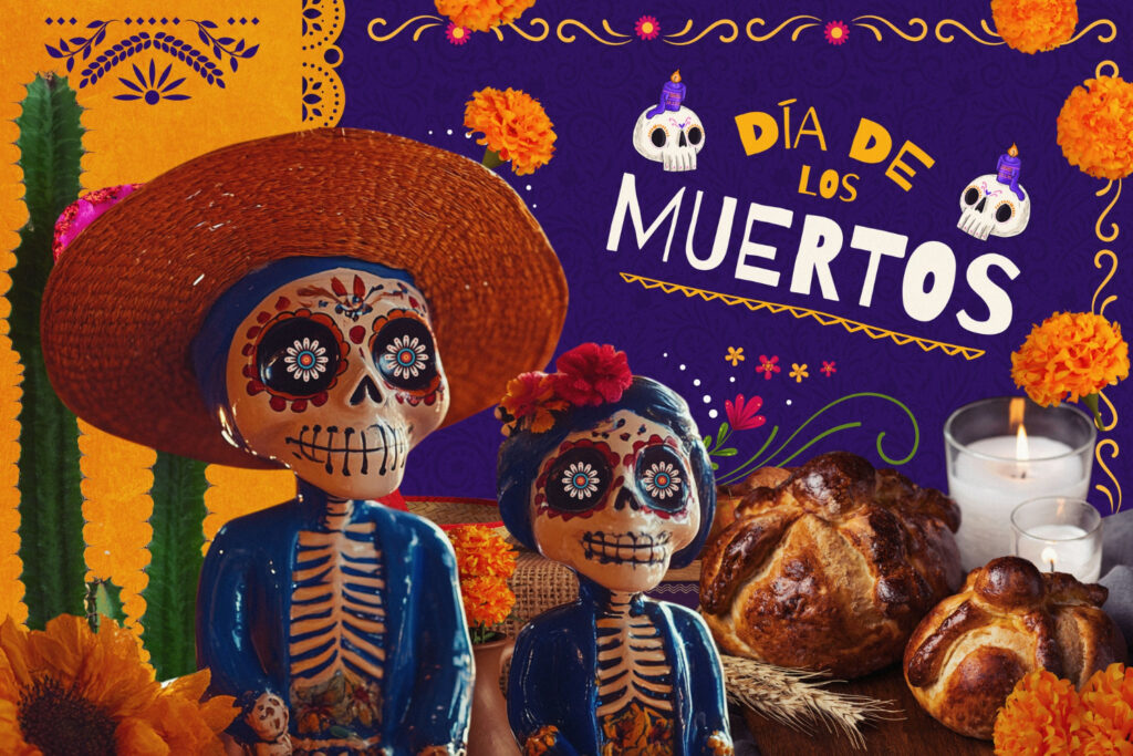 Día de muertos 2024 calaveras de papel maché